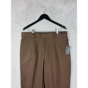 Bocaccio Dress Pants Mens 36x30 Brown Performance Stretch Business Office New